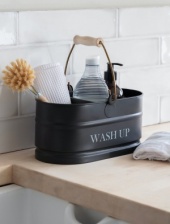Wash Up Tidy with Handle Carbon by Garden Trading